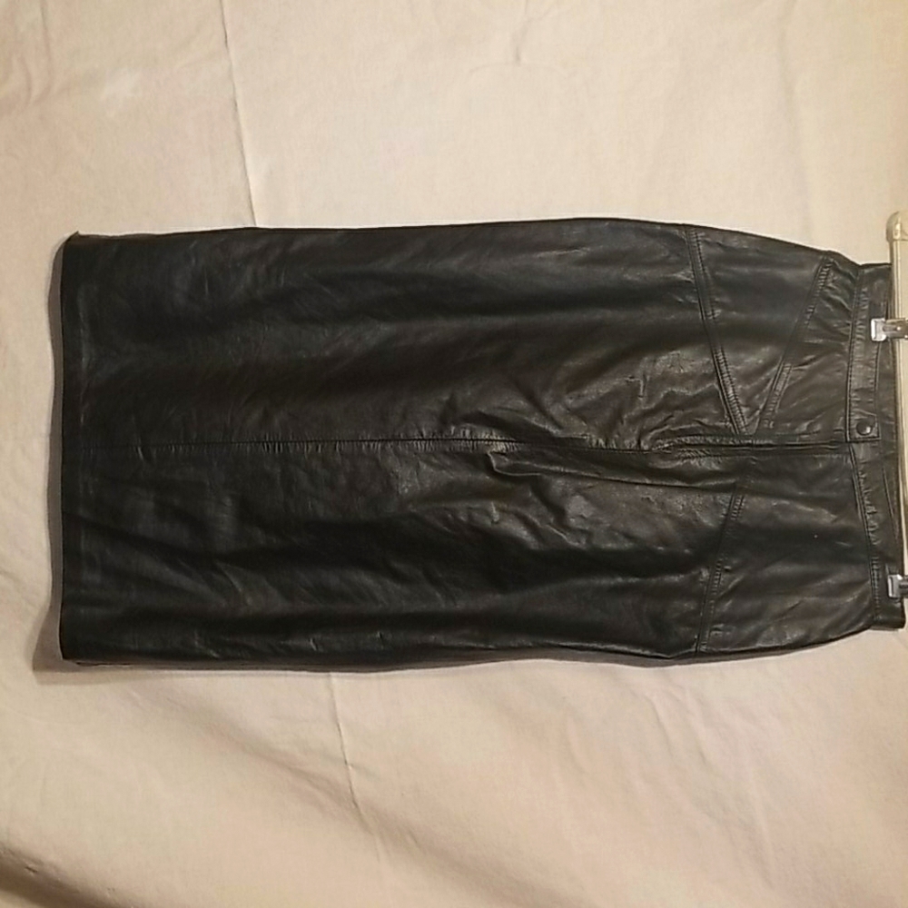 Black Leather Skirt